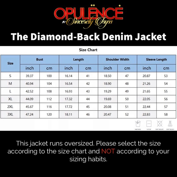 Boho Diamond-Back Denim Jacket - Picture 2 of 2